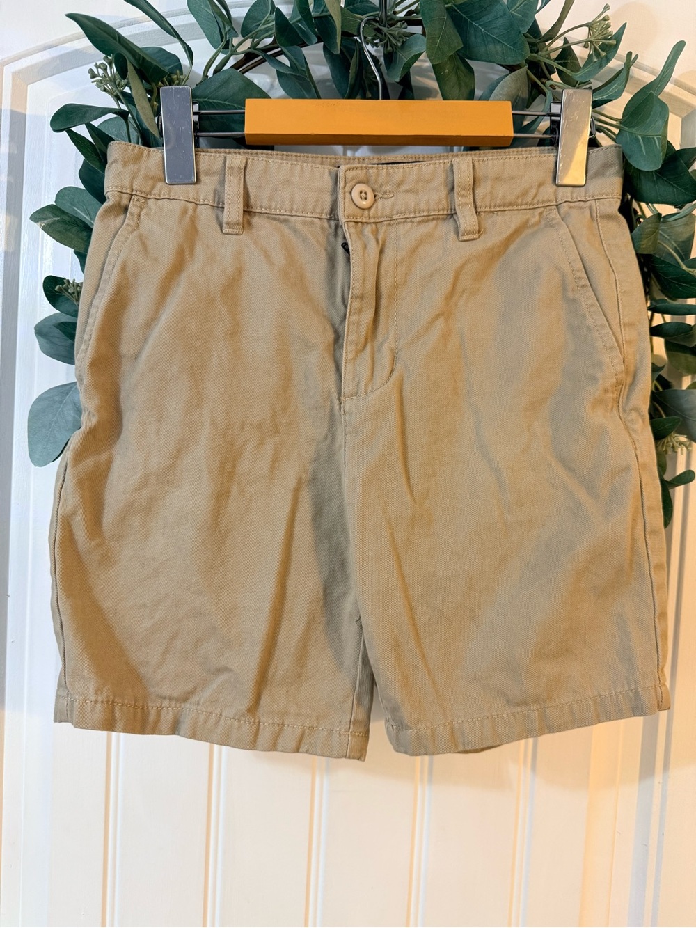 💫4/$25 • West 49 Classic Khaki Flat-Front Cotton Shorts